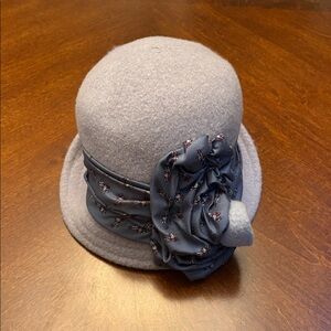 Chic Lavender Cloche Hat with Horseback Riding Detail from Carmel, CA